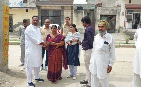 वार्ड 17 में 76 लाख रुपये से होगा गलियों का सुदृढ़ीकरण, बनेगा नया पार्क, महापौर रेनू बाला गुप्ता ने किया शुभारम्भ। मुख्यमंत्री मनोहर लाल के कुशल नेतृत्व में करनाल का हो रहा विकास, नागरिकों को मिल रही बेहतर सुविधाएं- मेयर