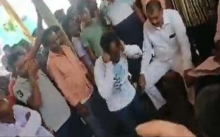 भाजपा नेता ने भरी भीड़ में कान पकड़कर युवक से करवाई उठक-बैठक, थूक चटवाई, लात से पीटा : वीडियो हुआ वायरल