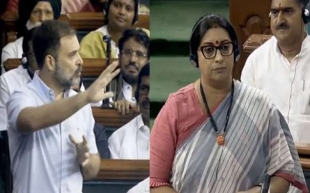 अविश्वास प्रस्ताव: राहुल गांधी के ‘फ्लाइंग किस’ पर भड़कीं स्मृति ईरानी, 22 महिला सांसदों ने स्पीकर से की शिकायत