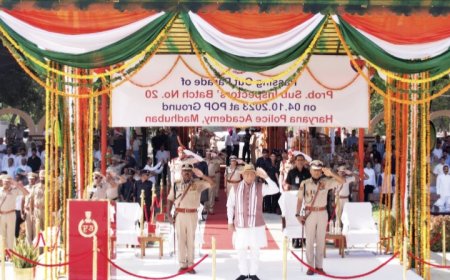 पुलिस केवल एक रोजगार नहीं, बल्कि आत्मसम्मान और देश के प्रति सेवा का सम्मान है : मुख्यमंत्री मनोहर लाल