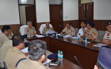 गृह मंत्री श्री अमित शाह के करनाल आगमन के मध्यनजर सुरक्षा बंदोबस्त व पुलिस प्रबन्धों की समीक्षा बारे पुलिस महानिदेशक ने की बैठक