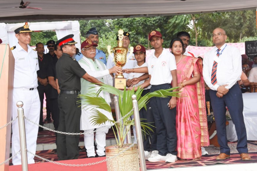 हरियाणा के अन्य जिलों में भी खोले जायेंगे पब्लिक प्राईवेट पार्टनरशिप मोड में सैनिक स्कूल : मनोहर लाल