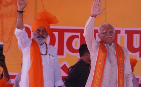 निर्दलीय राज्यसभा सांसद व पूर्व मंत्री विनोद शर्मा ने भगवान पशुराम जयंती के अवसर पर करनाल से भाजपा प्रत्याशी मनोहर लाल को दिया समर्थन