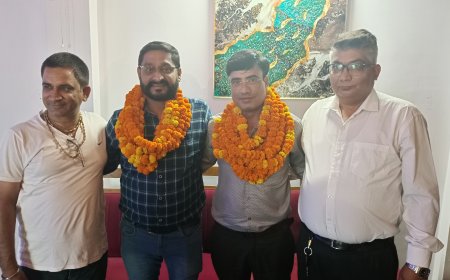 पत्रकार विनय विज बने जिलाध्यक्ष, मनीश शर्मा प्रभारी, महिला विंग की जिलाध्यक्ष बनी नीरा माटा और जिला प्रभारी बनी स्नेह चौपडा