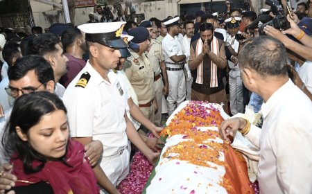 भारत माता के जयकारों के बीच सैन्य सम्मान के साथ लेफ्टिनेंट विनय नरवाल का अंतिम संस्कार, सीएम नायब सिंह सैनी ने दी श्रद्धांजलि