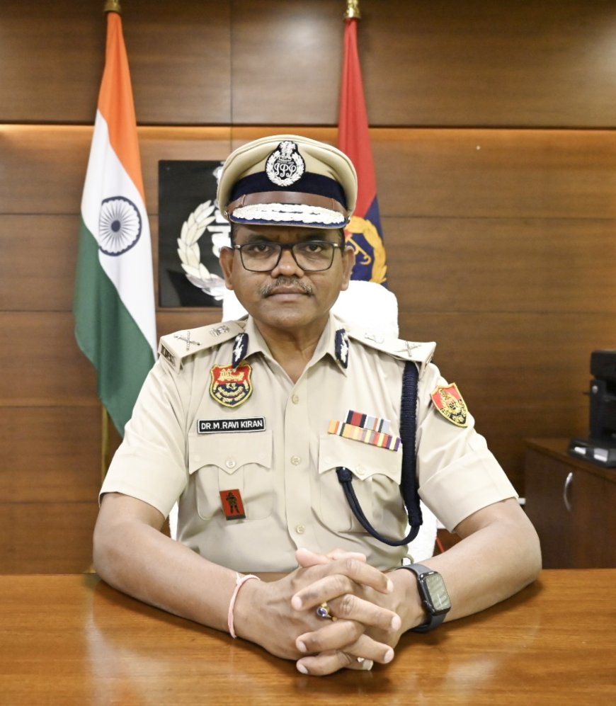 एडीजीपी डॉ. एम. रवि किरण ने संभा का कार्यभार