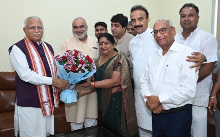 केंद्रीय मंत्री मनोहर लाल ने करनाल शहर को स्वच्छता में राष्टपति पुरस्कार के लिए चुने जाने पर दी बधाई